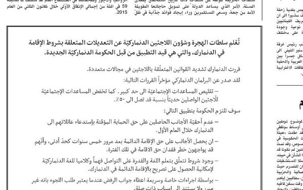 Several Lebanese newspapers published Danish-sponsored anti-refugees social advertisements - Sputnik International