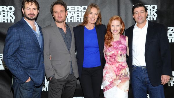 Writer and producer Mark Boal, left, actor Jason Clarke, director and producer Kathryn Bigelow, center, actress Jessica Chastain and actor Kyle Chandler participate in a Zero Dark Thirty photo call. - Sputnik International