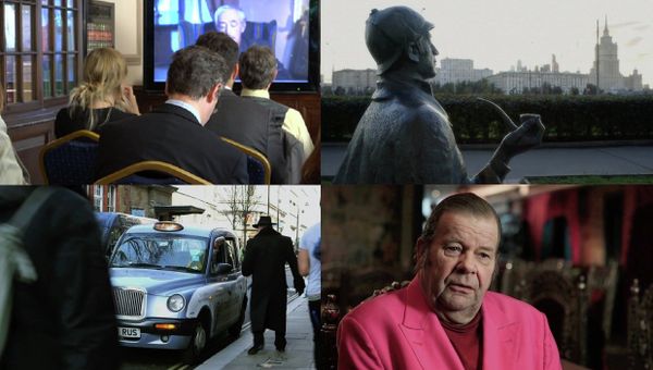 A collage of stills from the 'Through Sherlock's Eyes' film and its presentation at the Russian Embassy in London - Sputnik International