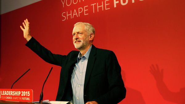 The new leader of Britain's opposition Labour Party Jeremy Corbyn makes his inaugural speech at the Queen Elizabeth Centre in central London, September 12, 2015 The new leader of Britain's opposition Labour Party Jeremy Corbyn makes his inaugural speech at the Queen Elizabeth Centre in central London, September 12, 2015 - Sputnik International
