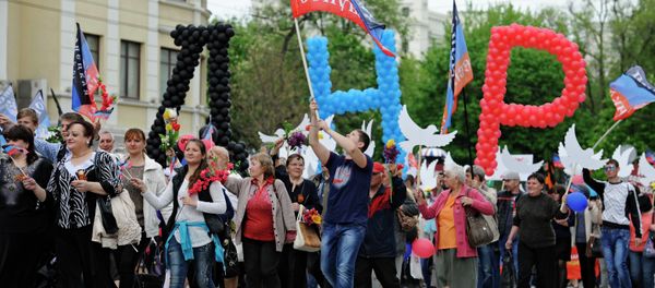 Donetsk celebrates Republic Day - Sputnik International