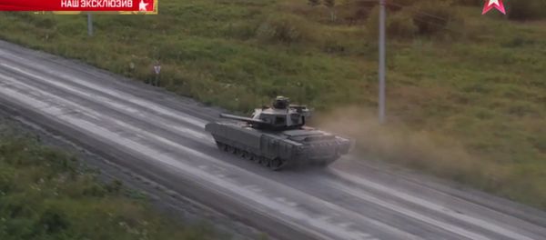 Armata rotates  tower on 360 degrees at a speed - Sputnik International