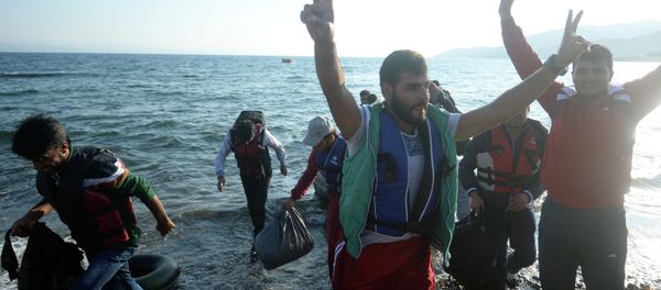 Refugees on Lesbos Island in Greece - Sputnik International