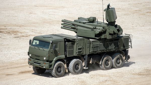 Military equipment displayed in the run-up to Army-2015 international forum - Sputnik International