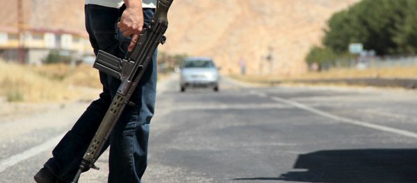 A member of the Turkish security forces A member of the Turkish security forces - Sputnik International