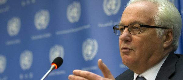 Russian ambassador to the United Nations Vitaly Churkin speaks during a news conference at the UN headquarters in New York. Russian ambassador to the United Nations Vitaly Churkin speaks during a news conference at the UN headquarters in New York. - Sputnik International