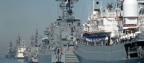 Rehearsal for naval review in Sevastopol - Sputnik International
