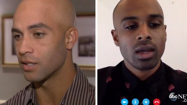 James Blake (left) was arrested when he was mistaken for Sean Satha (right) who also turned out to be innocent. - Sputnik International