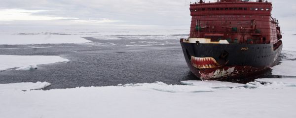 The nuclear icebreaker Yamal during Arctic exploration in the Kara Sea - Sputnik International