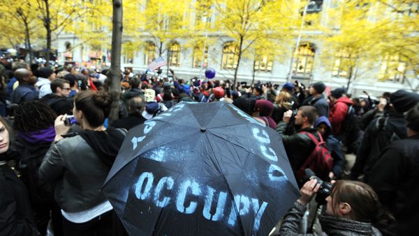 Demonstrators with 'Occupy Wall Street' in Zuccotti Park. (File) - Sputnik International