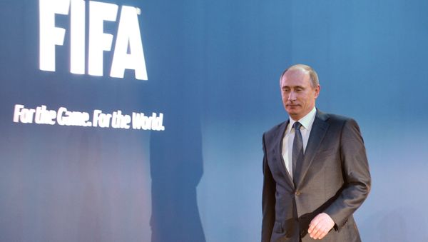 Vladimir Putin before a news conference following the announcement of Russia as the host country for the 2018 World Cup. Vladimir Putin before a news conference following the announcement of Russia as the host country for the 2018 World Cup. - Sputnik International