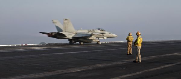 Pilots onboard of the US Marine fighter jet aircrafthave flown missions into both Iraq and Syria, part of the over 6,800 airstrikes carried out since August 2014. Pilots onboard of the US Marine fighter jet aircrafthave flown missions into both Iraq and Syria, part of the over 6,800 airstrikes carried out since August 2014. - Sputnik International