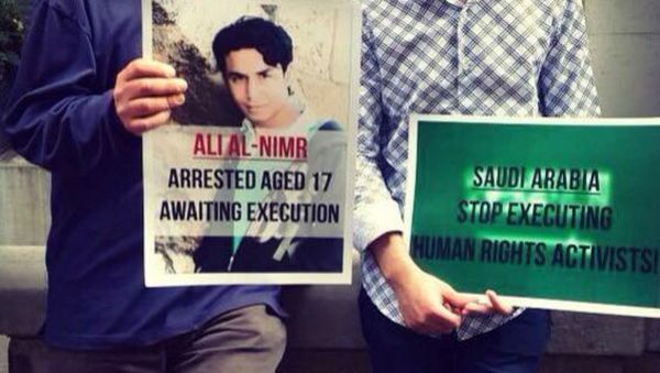 20-year-old Ali Mohammed al-Nimr from Saudi Arabia may soon face death by crucifixion after the court rejected his final appeal - Sputnik International
