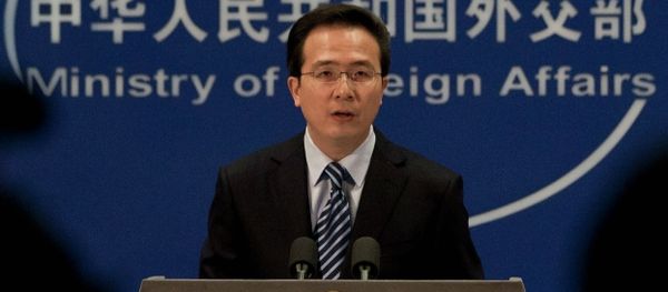 Chinese Foreign Ministry spokesman Hong Lei speaks during a news briefing at the Ministry of Foreign Affairs in Beijing, China, Thursday, Dec. 8, 2011 Chinese Foreign Ministry spokesman Hong Lei speaks during a news briefing at the Ministry of Foreign Affairs in Beijing, China, Thursday, Dec. 8, 2011 - Sputnik International