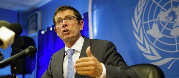 United Nations Assistant Secretary-General for Human Rights Ivan Simonovic, speaks during a press conference at the UN base in Juba, on January 17, 2014 United Nations Assistant Secretary-General for Human Rights Ivan Simonovic, speaks during a press conference at the UN base in Juba, on January 17, 2014 - Sputnik International