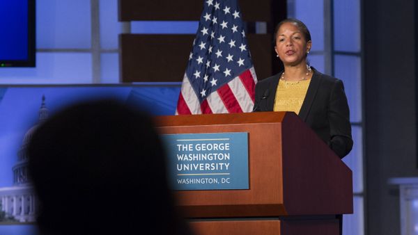 US National Security Adviser Susan Rice speaks about the US - China relationship and upcoming Chinese State Visit to Washington at George Washington University in Washington, DC, September 21, 2015 - Sputnik International