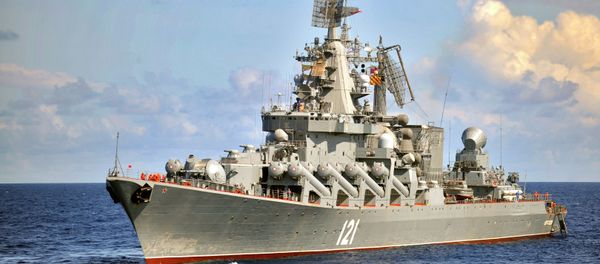 The Moskva guided missile cruiser, the flagship of Russia's Black Sea Fleet The Moskva guided missile cruiser, the flagship of Russia's Black Sea Fleet - Sputnik International