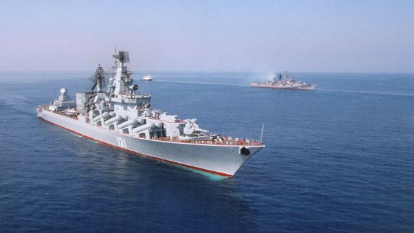 The Moskva missile cruiser of the Guards - Sputnik International