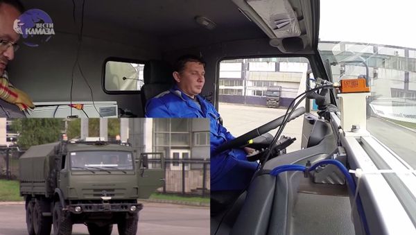 Unmanned KAMAZ tests in Naberezhnye Chelny - Sputnik International