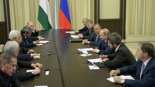 President Vladimir Putin meets with Palestinian President Mahmoud Abbas President Vladimir Putin meets with Palestinian President Mahmoud Abbas - Sputnik International
