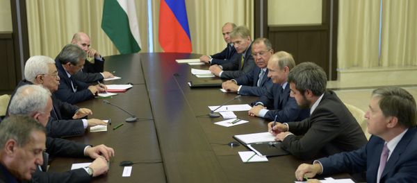 President Vladimir Putin meets with Palestinian President Mahmoud Abbas President Vladimir Putin meets with Palestinian President Mahmoud Abbas - Sputnik International