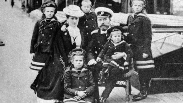 Nicholas II (third from right), the last Russian emperor, with his family Nicholas II (third from right), the last Russian emperor, with his family - Sputnik International