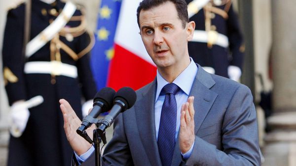In this Thursday Dec. 9, 2010 file photo, Syria President Bashar al-Assad addresses reporters following his meeting with French President Nicolas Sarkozy at the Elysee Palace in Paris, France. In this Thursday Dec. 9, 2010 file photo, Syria President Bashar al-Assad addresses reporters following his meeting with French President Nicolas Sarkozy at the Elysee Palace in Paris, France. - Sputnik International