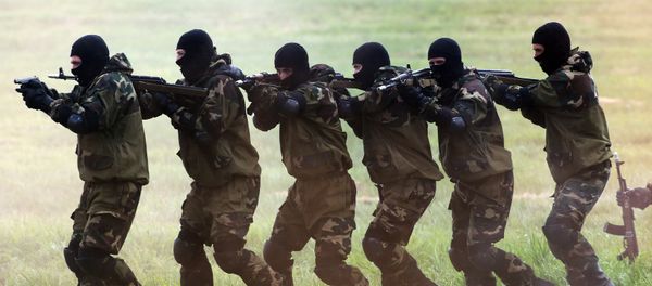 Demonstration performances by Spetsnaz troops Demonstration performances by Spetsnaz troops - Sputnik International
