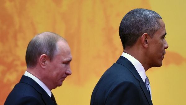 US President Barack Obama and Russian President Vladimir Putin (L) US President Barack Obama and Russian President Vladimir Putin (L) - Sputnik International