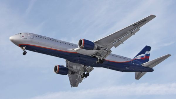 Aeroflot Russian Airlines Boeing-767 at Sheremetyevo airport. - Sputnik International