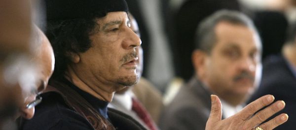 Leader of the Socialist People's Libyan Arab Jamahiriya Muammar Gaddafi. (File) Leader of the Socialist People's Libyan Arab Jamahiriya Muammar Gaddafi. (File) - Sputnik International