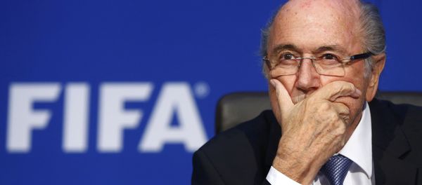FIFA President Sepp Blatter reacts during a news conference after the Extraordinary FIFA Executive Committee Meeting at the FIFA headquarters in Zurich, Switzerland, in this July 20, 2015 file photo FIFA President Sepp Blatter reacts during a news conference after the Extraordinary FIFA Executive Committee Meeting at the FIFA headquarters in Zurich, Switzerland, in this July 20, 2015 file photo - Sputnik International