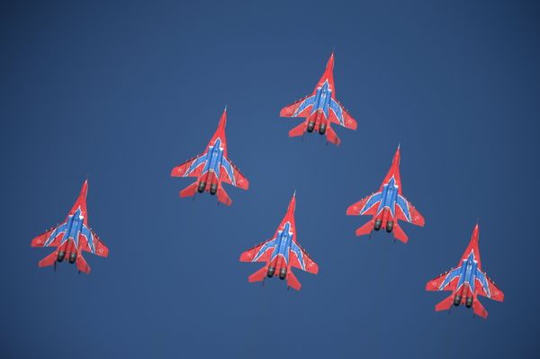 Air show celebrating 95 years of the Russian military's flight test center - Sputnik International