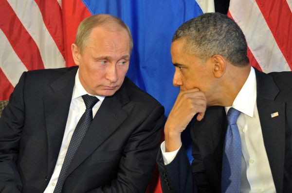 Russian President Vladimir Putin meets US President Barack Obama - Sputnik International