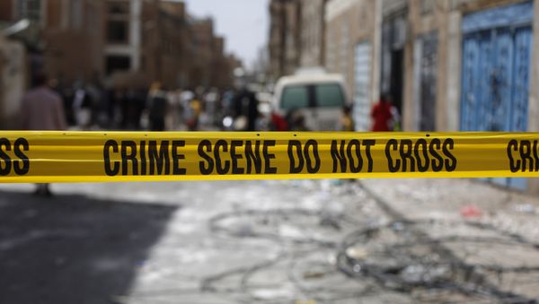 Police tape cordons off the site of a car bomb attack in Sanaa, Yemen, Tuesday, June 30, 2015. - Sputnik International