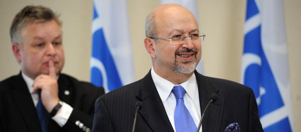 Lamberto Zannier (R), Secretary General of the Organization for Security and Cooperation in Europe (OSCE) Lamberto Zannier (R), Secretary General of the Organization for Security and Cooperation in Europe (OSCE) - Sputnik International