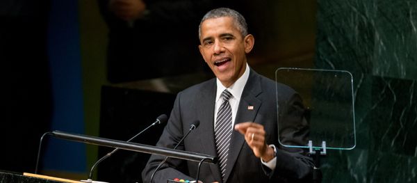 In this Sept. 27, 2015, file photo, President Barack Obama speaks at the United Nations Sustainable Development Summit, Sunday, Sept. 27, 2015, at the United Nations headquarters In this Sept. 27, 2015, file photo, President Barack Obama speaks at the United Nations Sustainable Development Summit, Sunday, Sept. 27, 2015, at the United Nations headquarters - Sputnik International