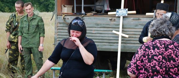 Funeral of militia men in Donetsk Region Funeral of militia men in Donetsk Region - Sputnik International