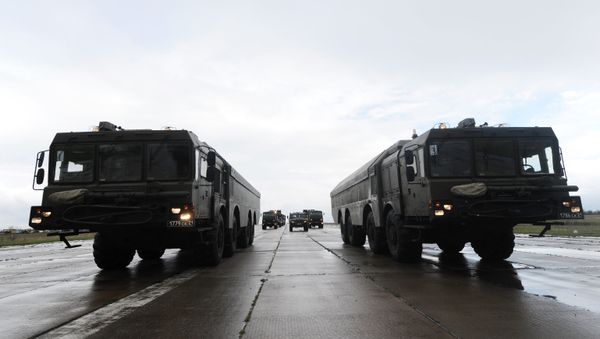 Bastion coastal defense missile system during a rehearsal of the military parade - Sputnik International