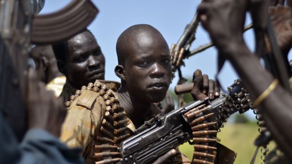 South Sudan government soldiers in the town of Koch, Unity state, South Sudan, Friday, Sept. 25, 2015 - Sputnik International