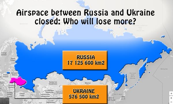 Airspace between Russia and Ukraine closed Airspace between Russia and Ukraine closed - Sputnik International