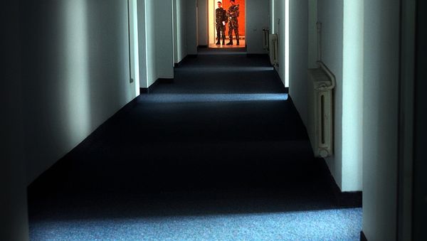 In this Wednesday, Nov. 9, 2005, file picture Romanian military staff stand at the end of a corridor on the Mihail Kogalniceanu airbase, near the Black Sea port of Constanta, a Soviet-era facility which became a key focus of a European investigation into allegations that the CIA operated secret prisons, some 250 kilometers (155 miles) east of Bucharest, Romania. - Sputnik International