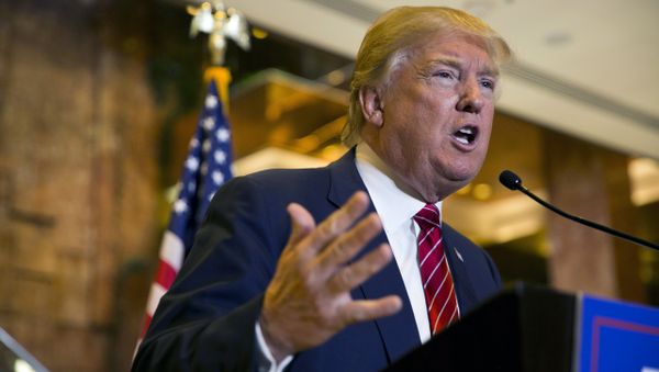 Republican presidential hopeful Donald Trump announces his tax plan during a press conference at Trump Tower in New York on September 28, 2015 - Sputnik International