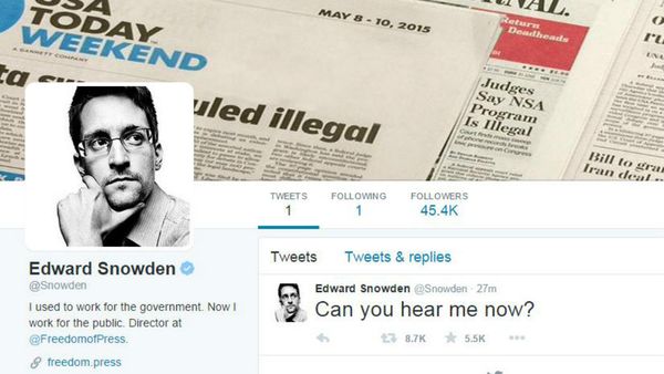 Edward Snowden's Twiitter account Edward Snowden's Twiitter account - Sputnik International