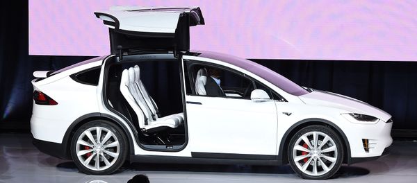 Tesla Model X is presented during a launch event in Femont, California on September 29, 2015 Tesla Model X is presented during a launch event in Femont, California on September 29, 2015 - Sputnik International