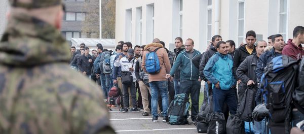 Asylum seekers arrive at a refugee reception centre in the northern town of Tornio, Finland Asylum seekers arrive at a refugee reception centre in the northern town of Tornio, Finland - Sputnik International