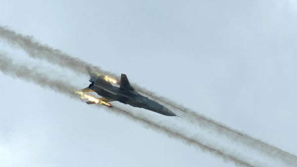 A Russian Sukhoi Su-24 attack aircraft, similar to those used in Syria. A Russian Sukhoi Su-24 attack aircraft, similar to those used in Syria. - Sputnik International