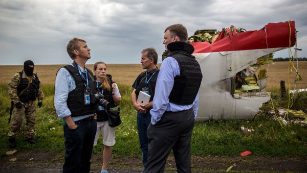 A search-and-rescue operation on the site of the MH17 plane crash in Ukraine's Donetsk region. File photo A search-and-rescue operation on the site of the MH17 plane crash in Ukraine's Donetsk region. File photo - Sputnik International