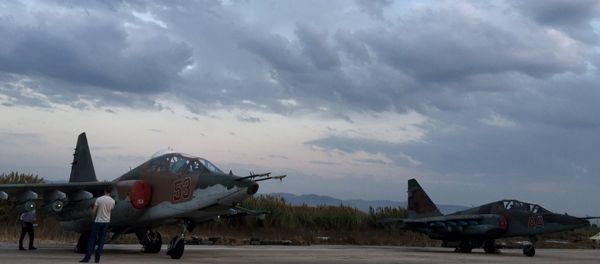 Sputnik Exclusive: Russian Sukhoi jets at airfield near Latakia Sputnik Exclusive: Russian Sukhoi jets at airfield near Latakia - Sputnik International
