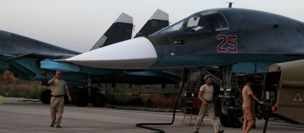 Sputnik Exclusive: Russian Sukhoi jets at airfield near Latakia Sputnik Exclusive: Russian Sukhoi jets at airfield near Latakia - Sputnik International